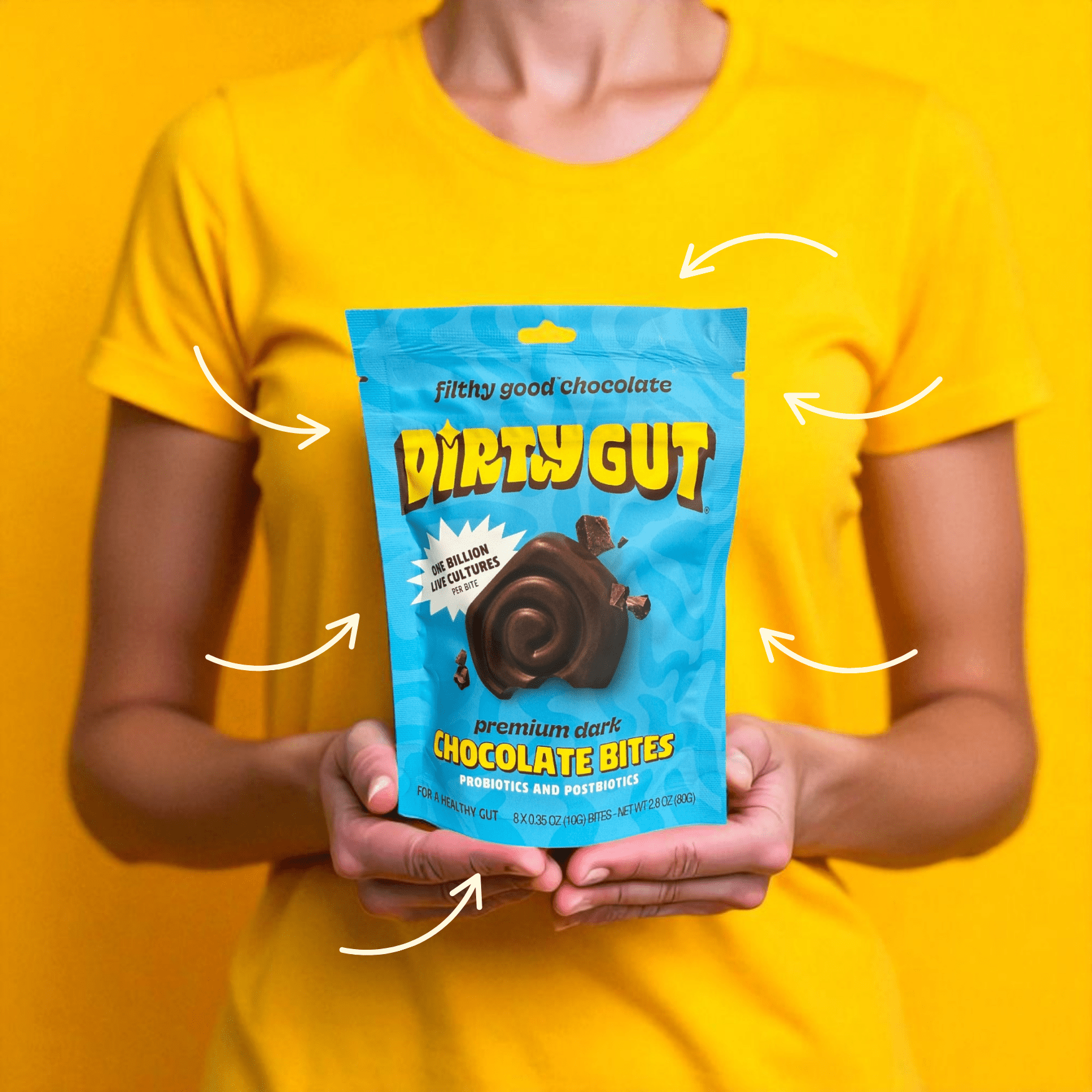 DARK CHOCOLATE 'BITES' - DIRTY GUT